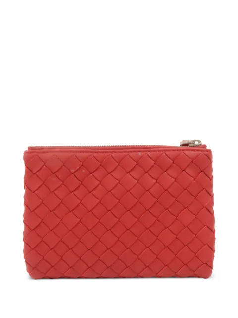 Bottega Veneta Pre-Owned Intrecciato leather coin purse Red B06116192K