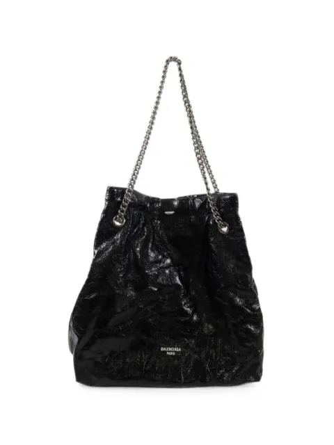 Balenciaga Pre-Owned Crush chain-strap tote bag Black 742941