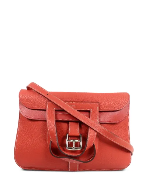 Hermès Pre-Owned 2016 3 Halzan buckle tote bag Red XQ5PHW