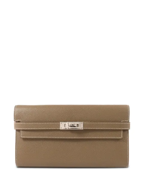 Hermès Pre-Owned Kelly Epsom long wallet Neutrals A18PHW