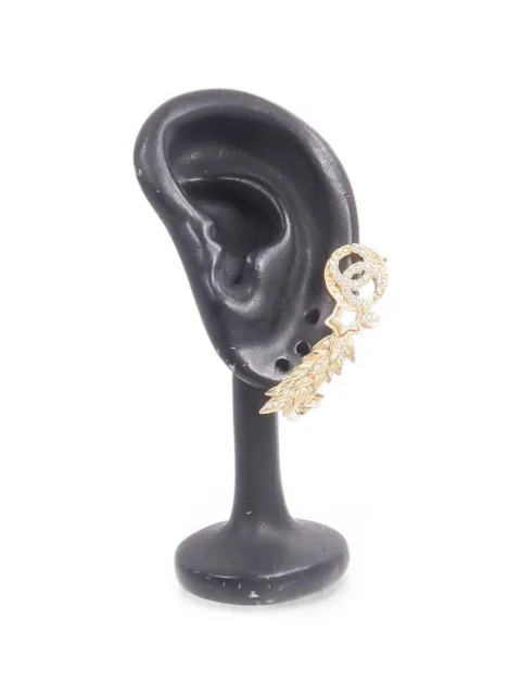 CHANEL Pre-Owned CC Shooting Star ear cuffs Gold A19K