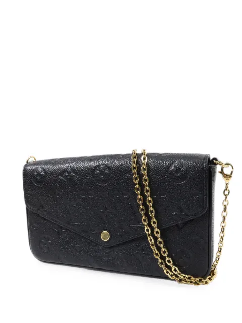 Louis Vuitton Pre-Owned Monogram Empreinte Felicie Pochette clutch bag Black M82477