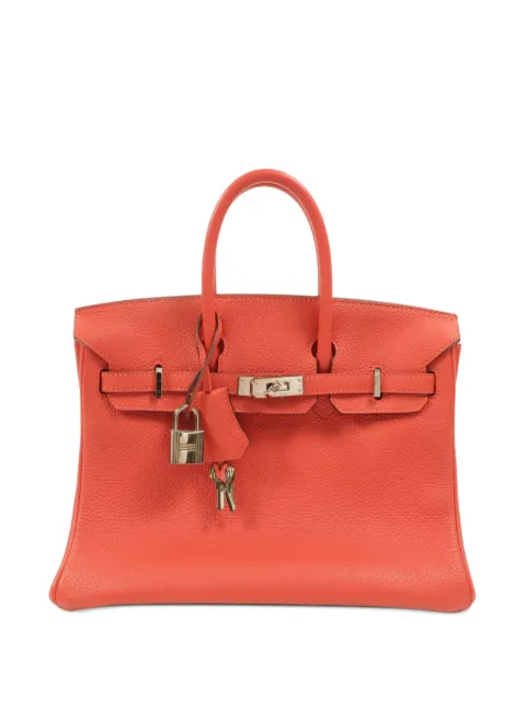 Hermès Pre-Owned Birkin 25 Togo leather handbag Orange TA5PHW