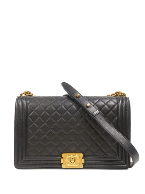 CHANEL Pre-Owned Boy CC chain shoulder bag Black A92193
