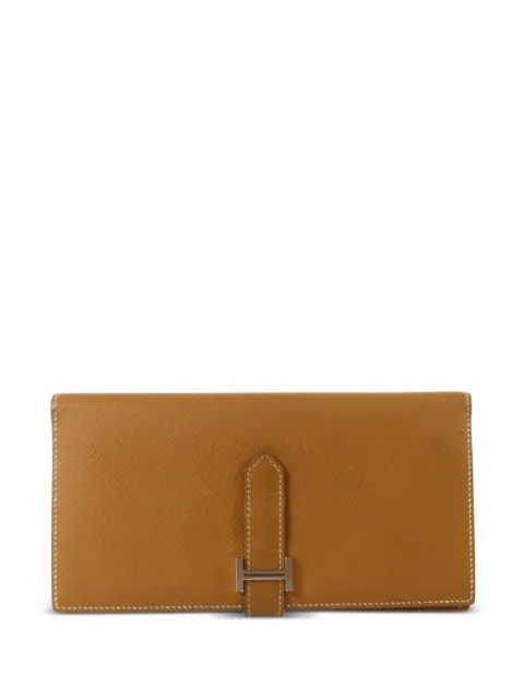 Hermès Pre-Owned Bearn Epsom leather wallet Brown X37PHW