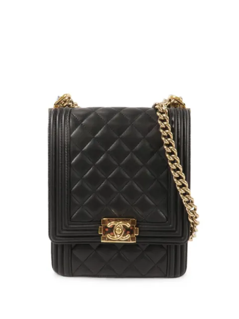 CHANEL Pre-Owned Le Boy quilted shoulder bag Black 27577472