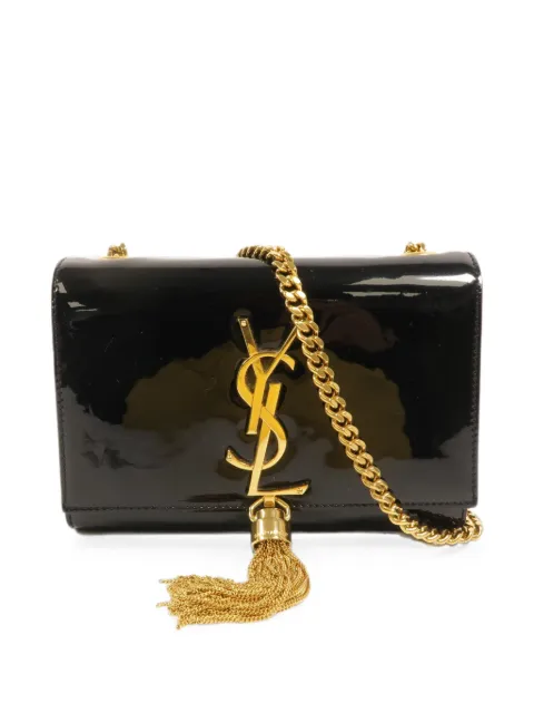Saint Laurent Pre-Owned Kate tassel cross body bag Black GLT326076