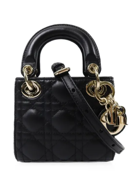 Christian Dior Pre-Owned Lady Dior quilted mini bag Black S0856ONGEM900