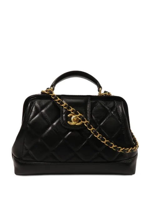 CHANEL Pre-Owned quilted CC turn-lock handbag Black AS4959