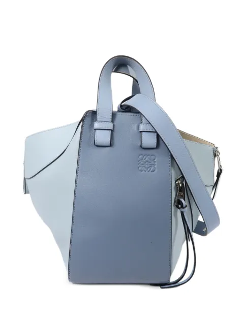 Loewe Pre-Owned Medium Hammock leather tote bag Blue 061710