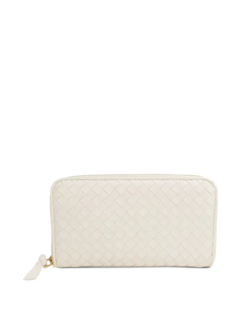 Bottega Veneta Pre-Owned intrecciato zip-around wallet Neutrals 114076