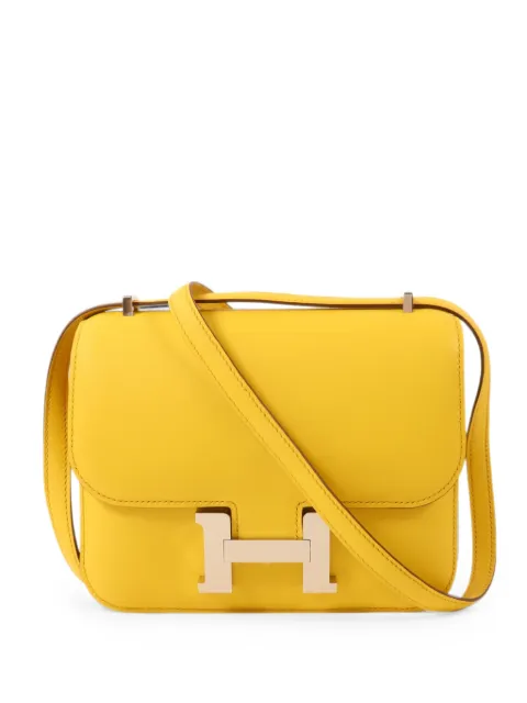 Hermès Pre-Owned Mini Constance PWH shoulder bag Yellow BB4