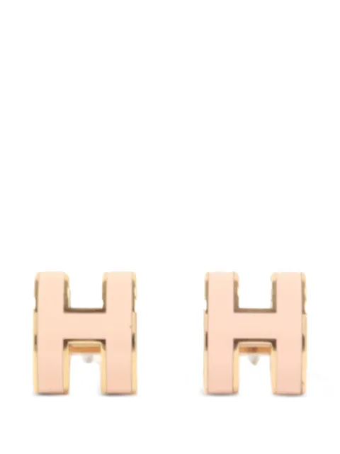 Hermès Pre-Owned Mini Pop H earrings Gold NA