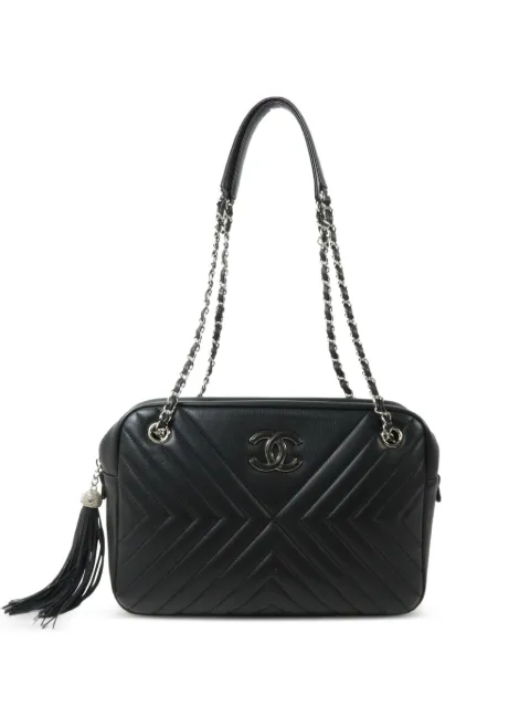 CHANEL Pre-Owned CC tassel shoulder bag Black 25763426