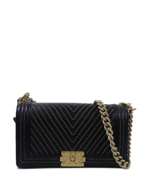 CHANEL Pre-Owned Boy 25 CC chain shoulder bag Black 23378896