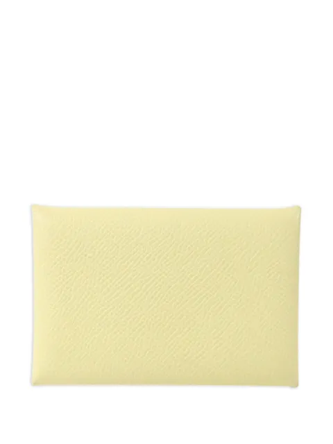 Hermès Pre-Owned Calvi wallet Yellow WI8PHW
