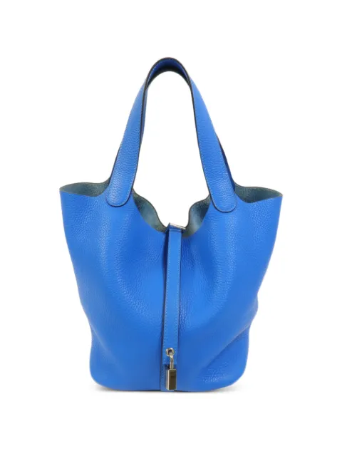 Hermès Pre-Owned MM Picotin tote bag Blue XT7PHW