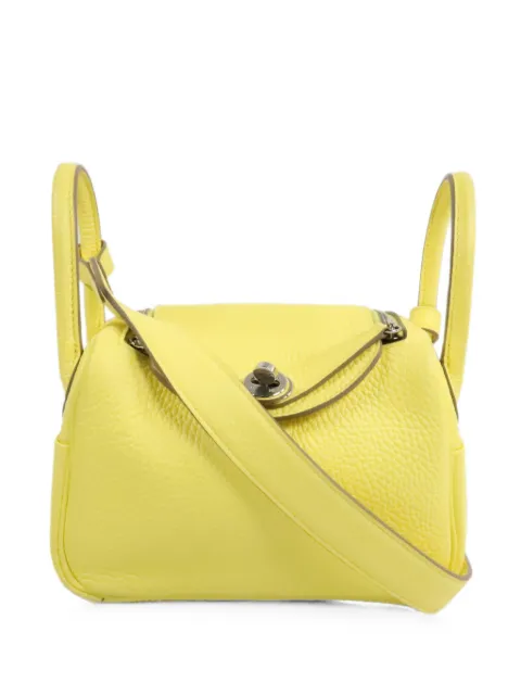 Hermès Pre-Owned mini Lindy tote bag Yellow BOYPHW