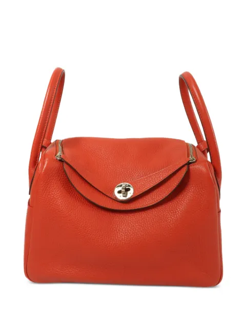 Hermès Pre-Owned 2017 26 Lindy leather tote bag Red AD5PHW