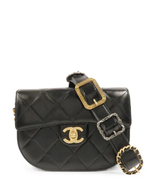 CHANEL Pre-Owned CC turn-lock shoulder bag Black XPGUPJ80