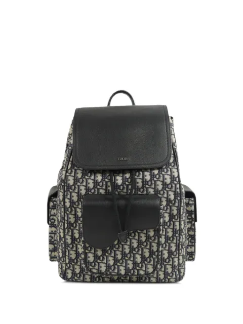 Christian Dior Pre-Owned Saddle Oblique backpack Blue 1ADBA161YKS