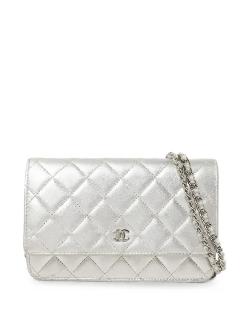 CHANEL Pre-Owned mini CC turn-lock messenger bag Silver 18732808