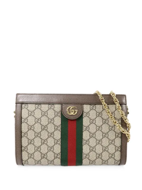 Gucci Pre-Owned Ophidia GG Web shoulder bag Neutrals 503877