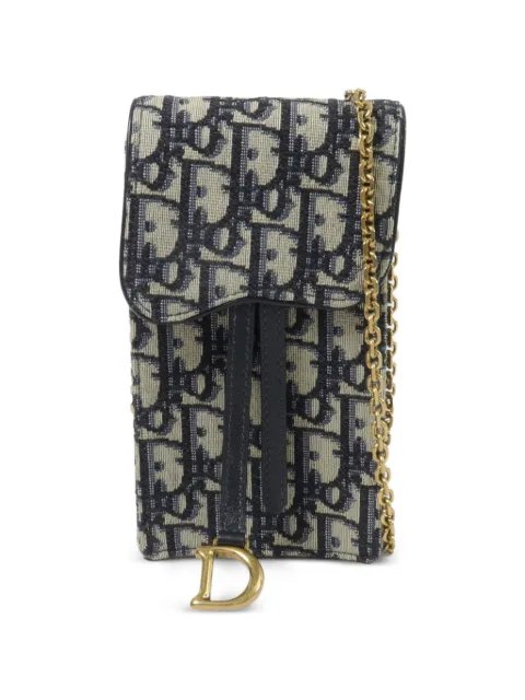 Christian Dior Pre-Owned Saddle Oblique shoulder bag Blue 12MA0241