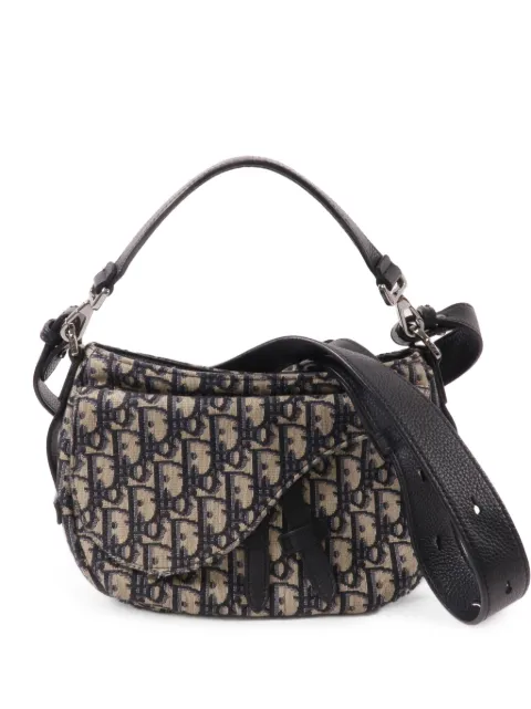 Christian Dior Pre-Owned Saddle Oblique shoulder bag Neutrals 1ADHO022YKY