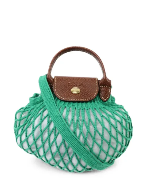 Longchamp Le Pliage mesh shoulder bag Green NA