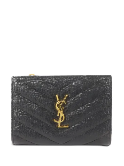Saint Laurent Pre-Owned Cassandre bifold wallet Black 575974