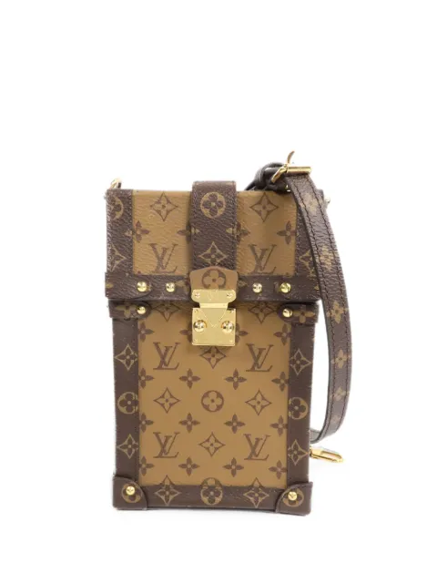 Louis Vuitton Pre-Owned Monogram Reverse Trunk Vertical shoulder bag Brown M67873
