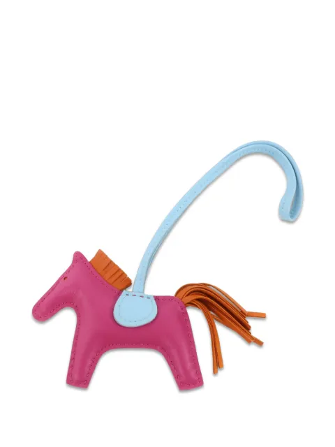 Hermès Pre-Owned 2017 PM Rodeo Milo horse bag charm Pink AL37N3B