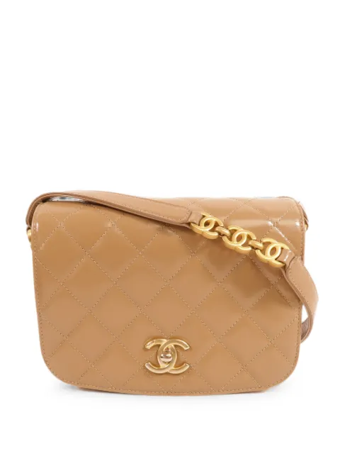 CHANEL Pre-Owned mini CC turn-lock shoulder bag Neutrals AS3396