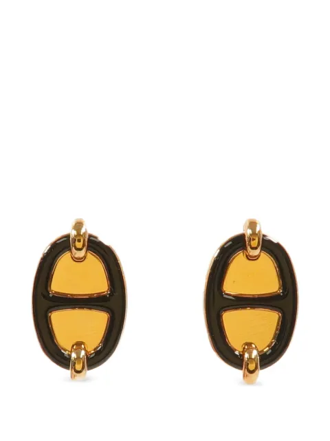 Hermès Pre-Owned Mini Maillon earrings Gold ST1204