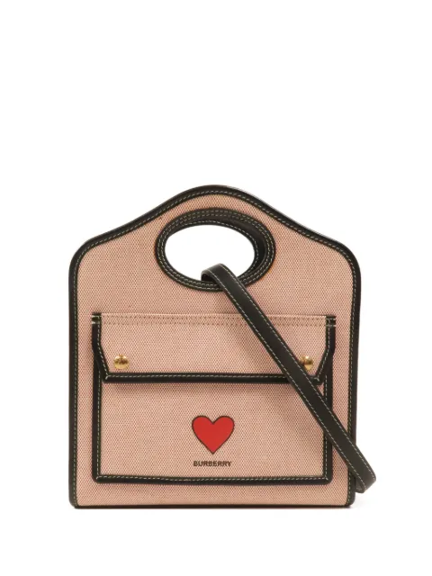 Burberry Pre-Owned mini Pocket leather-trim shoulder bag Pink NA