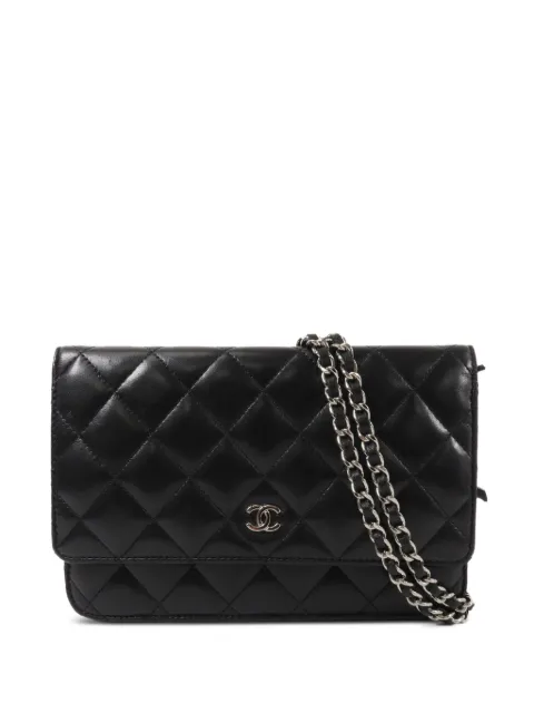 CHANEL Pre-Owned CC Wallet On Chain shoulder bag Black AP0250