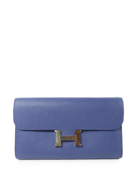 Hermès Pre-Owned 2018 Constance Epsom leather wallet Blue CR2PHW