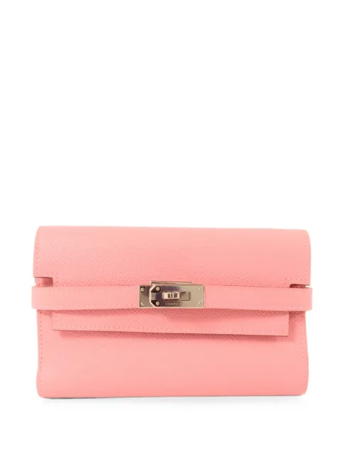 Hermès Pre-Owned Kelly Epsom trifold wallet Pink T1QPHW