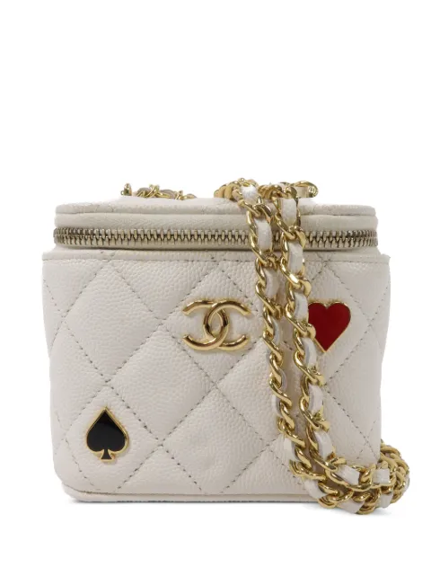 CHANEL Pre-Owned CC quilted mini bag White PJ8IGFAC