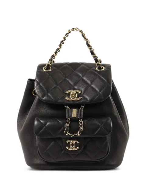 CHANEL Pre-Owned CC Duma backpack Black AS2908