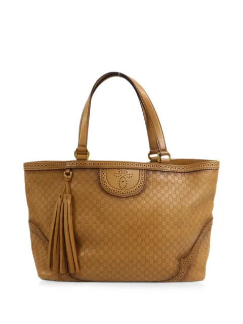Gucci Pre-Owned Duilio Microguccissima tote bag Brown 296910