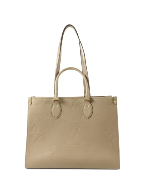 Louis Vuitton Pre-Owned MM Monogram Empreinte On The Go shoulder bag Neutrals M45607