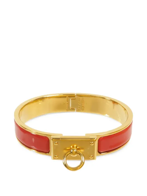 Hermès Pre-Owned Mini Clic Kelly enamel bracelet Gold ST0210