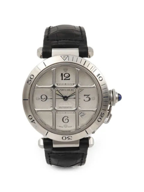 Cartier Pasha Grid 38mm watch Silver W3104055