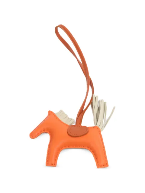 Hermès Pre-Owned Rodeo PM horse charm Orange 8V103B