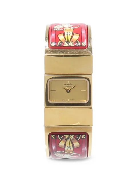 Hermès Pre-Owned Loquet enamel 19mm watch Gold L01210
