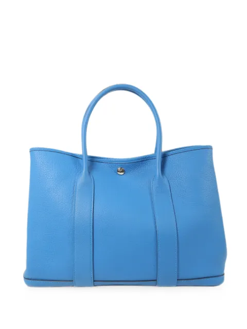 Hermès Pre-Owned 2020 Garden Party PM Negonda leather tote bag Blue YB3