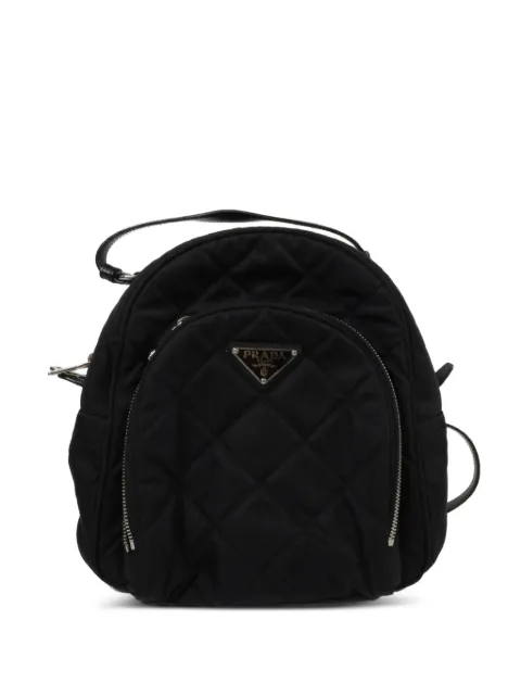 Prada Pre-Owned quilted mini backpack Black 1BZ066