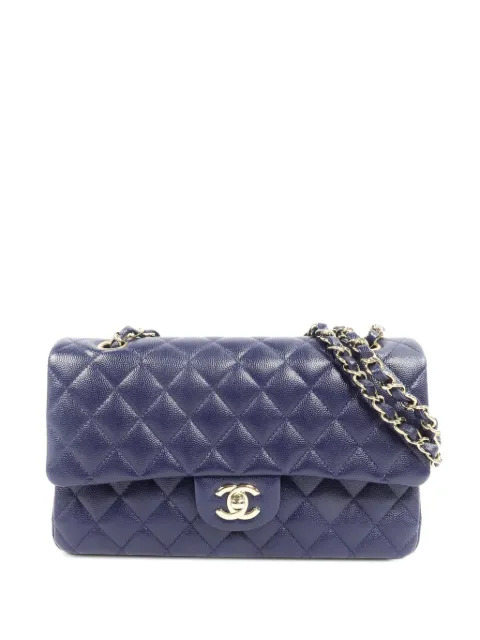 CHANEL Pre-Owned quilted CC turn-lock shoulder bag Blue A01112
